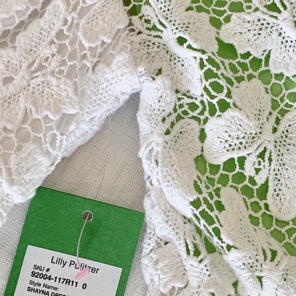 NWT Lilly Pulitzer White Butterfly Lace Dress - Picture 9 of 9